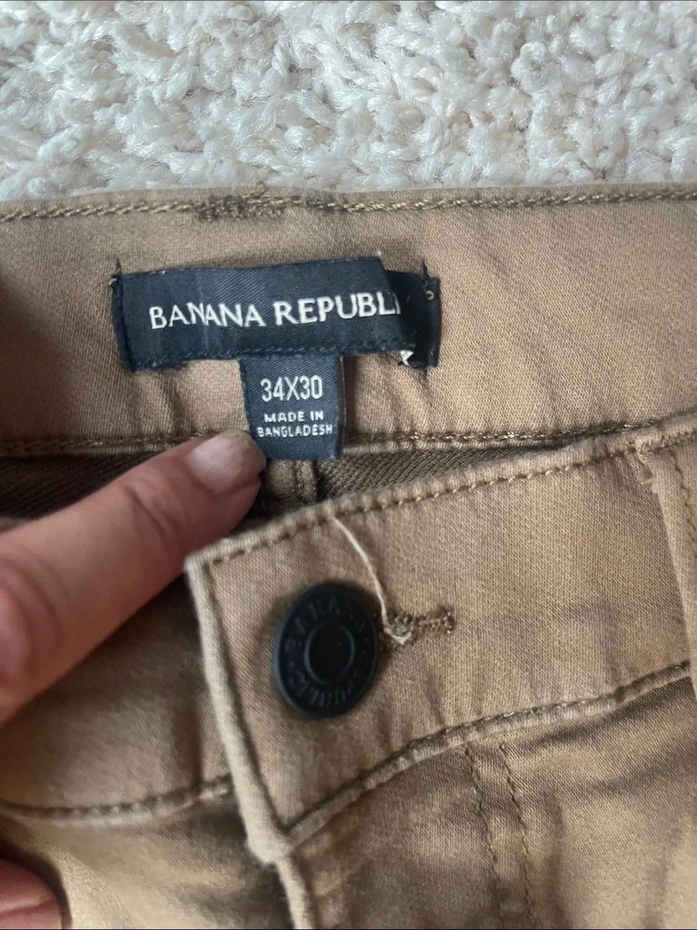 Banana Republic Factory Slim Straight Tan Chinos